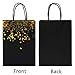 Cooraby 20 Pieces Paper Party Bags Bronzing Kraft Bag Hen Party Bags Bride Bag with Handle for Birthday Wedding Celebrations Party Favors