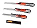 Internet's Best Utility Knife Dual-System Cutters - Small - Set of 3 - Snap-Off Blade - Retractable Razor Knife Set - Box Cutter Locking Razor Knife