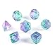 Resin D&D Dice Set,DNDND Translucent Multiable Colors Polyhedral Dice with Organza Bag for DND,Dungeons and Dragons Roleplay Games and Table Games