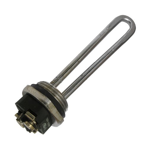 Click Here to See More Images LASCO 40-1015 High Watt Density 1500-watts 120-volt Electric Water Heater Element with Screw In 1 1/4-Inch Thread, 8-Inch