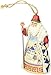 Jim Shore Heartwood Creek Greek Santa Stone Resin Hanging Ornament, 4.5”, Christmas