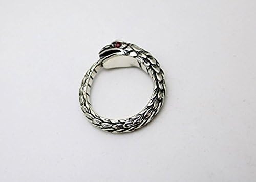 Ouroboros snake sterling silver earrings pair wide FREE SHIPPING big men's earrings