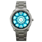 ADA025	New Iron Man Tony Stark Arc Reactor Sport Metal Watch