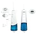 Water Flosser for Teeth Cordless Rechargeable Oral Irrigator Portable & Electric Power Water Picks Professional Dental Flossing for Braces With 4 Jet Tips 3-Modes for Adults&Kids Home&Travel (Blue)