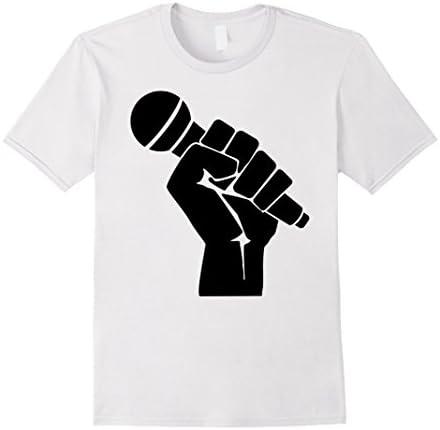 Mens Hip Hop Rapper Urban Shirt Karaoke Cypher Rap Battle Tee Large White