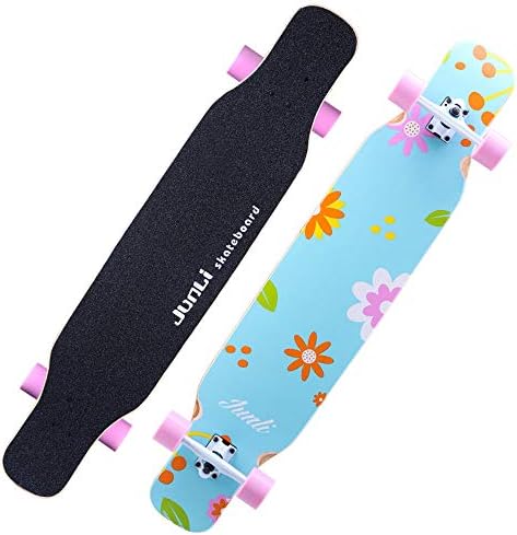 Sports Equipment Four-Wheeled Balance Scooter, Male and Female Adult Road Skateboard Brush Street Dance Longboard, Maple Skateboard Suitable for Beginners, Teenagers, Adults ZDDAB