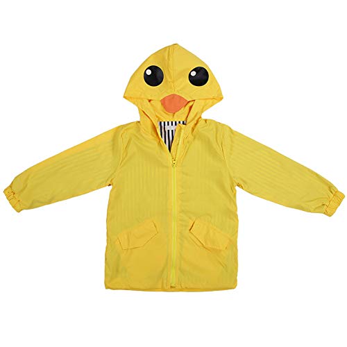 Baby Eend Regenjas, Zomer Baby Jongen Meisje Eend Waterdichte Leuke Cartoon Hoodie Rits Lichtgewicht Regenkleding Jas…