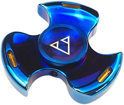 Aknoer Thame Metal Fidget Spinner With Hole Finger Spinner Fingertips Hand Spinner Blue 3