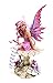 Ebros Amy Brown Gothic Manga Magenta Inverted Mushroom Ebony Fairy Sculpture Figurine Whimsical Wild Forest Toadstool Kingdom FAE Magic Fairy Garden Statue