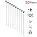 50 Pieces Stainless Steel Cocktail Picks Metal Martini Picks 4.3 inch