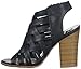 Fergalicious Women's Vibe Heeled Sandal, black, 10 M US