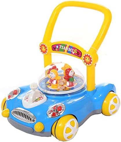 Baby Walker Bao Walker Cart Music Rollover Child Walker (Color : Blue, Size : 40.643.443CM)