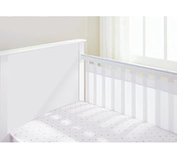 Breathablebaby En Maille 2 Cotes Liner Pour Berceau Lit Pour Bebe Avec Extremites Solide Inclut Assortis Breathables Maille Jouet Jardin Anglais Tours De Lit Matelas Et Linge De Lit