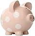 Child to Cherish Ceramic Polka Dot Piggy Bank, Pink