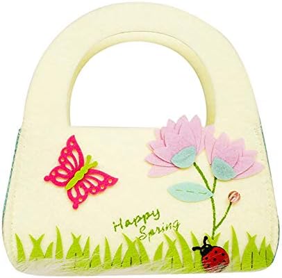 Vaugan Easter Felt Candy Storage Bag with Cartoon Butterfly Seven-Star Ladybug Cute