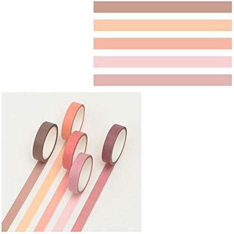 Bainuojia Washi Tape – Masking Tape Decorative Colourful – Creative Design Colourful Patterns Paper Tape – Adhesive Tapes DIY Scrapbook