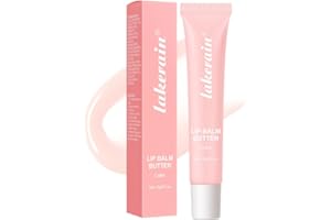 URQT Lip Butter Balm, Hydrating, Nourishing & Softening Lip Care with Natural Oils & Fruit Extracts, Long-Lasting Moisture, Non-Sticky Shine, Soften Dry Lips Lip Care (#4 Cake (glitter)