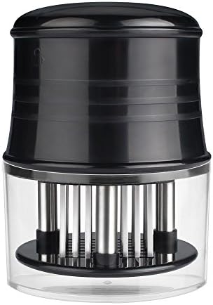 Meat Tenderizer,littlejian Needle Professional Cookware Tool,56 Ultra Sharp Stainless Steel Blades for Tenderizing Steak, Beef, Pork, Fish, Chicken (Black)