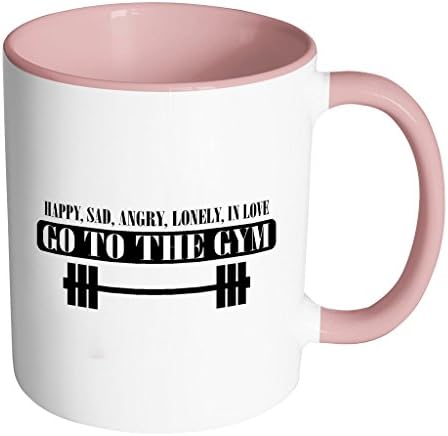 Novelty Fitness &amp; Workout Motivation Ceramic Coffee &amp; Tea Mug - Modern White Color - Funny Quote