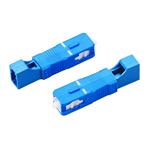 FTTH Optical Equipment Tool LC Female to SC Male Hybrid Flange Singlemode 9/125 SM Optical Fiber Adapter Connector for Digital Communication