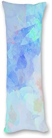 Yiuejiu Purple Watercolro Print Body Pillow Cover Decorative Pillowcase 20x54 Inch
