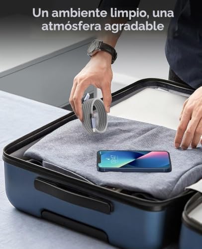 Cabo USB C, Cabo de Carregamento Magnético, Cabo USB C para USB C de 3,3 pés, Cabo de carregamento rápido C em nylon tecido