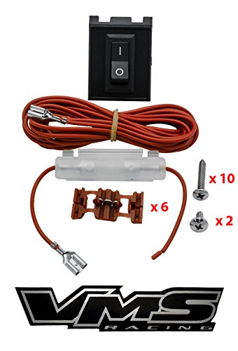 80-97 VMS Racing BLACK BASE Cab Roof Marker Lights in SMOKE LENS with WHITE LEDs for CRL 264139BK for FORD F350 F250 F150 (5 Piece COVERS with BASE Complete Kit) 1980-1997