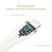 EasyAcc Lightning USB Cable PocketLine MFi Certified Cable Apple Short Silicone Cable for iPhone X 8 Plus 7 6 6s Plus 5s 5 iPad Air 2 Mini 4 3, 0.5ft/15cm