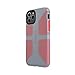 Speck CandyShell Grip iPhone 11 Pro Rubber Case, Antimicrobial, Nickel Grey/Warning Orange