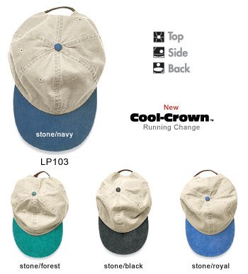 Adams Cotton Twill Two-Tone Stone Optimum Cap - Stone/Forest Green