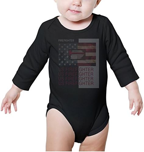 DSKFJAEI77E US Firefighter Thin Red Line Funny Onesies