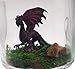 1 Inch Pet Dragon Black with Adoption Certifiate