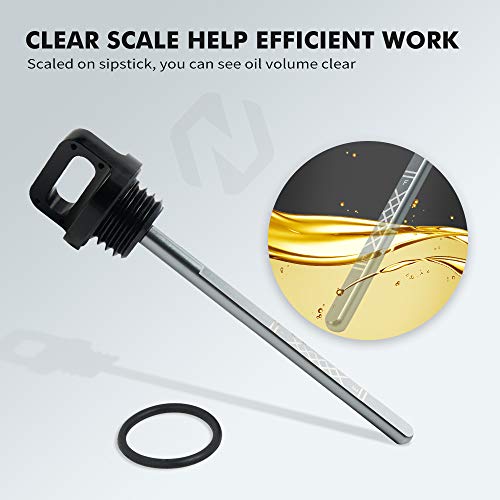 NICECNC Black Titanium Engine Oil Level Dipstick Compatibel met Yamaha Raptor 700 Raptor 700R YFM700 YFM700R 2011-2020… - Image 4