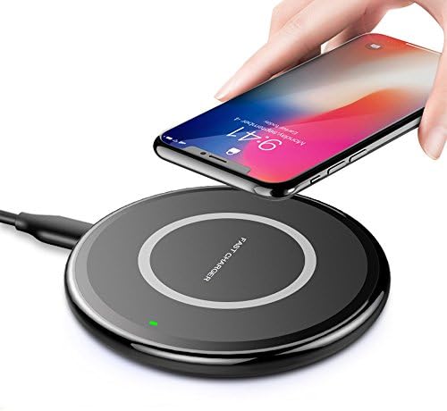 Wireless Charger, Sanluba QI-Certified Wireless Charging Pad 7.5W for iPhone X/8/8 Plus,10W Fast Wireless Charging for Samsung Galaxy S9/S8/S7/S6 Edge with Anti-Slip Rubber for 5W All Qi-enabled Phone