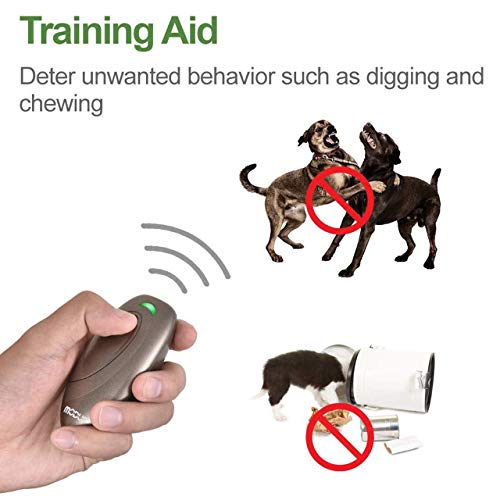 MODUS Ultrasonic Bark Control Device - Anti Barking Device Dog Training Aid 2 in 1 Control Range of 16.4 Ft W/Anti-Static Wrist Strap LED Indicate Walk a Dog Outdoor - Thumbnail 2