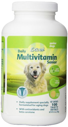 8in1 Excel Daily Multi-Vitamin for Senior Dogs, 100-Count