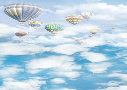 8 Ft6 Ft (2.5M X 1.8M) Vinyl Background Photo Studio Hot Air Balloon Sky Clouds Customize Photography Backdrop ZBLK86-2616