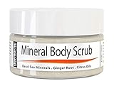 Dead Sea Salt Scrub By Derma-nu - Exfoliate Face, Body & Hands - Body Scrub Cleanses, Detoxifies and Mineralizes - Leaves Skin Soft and Smooth - Treatment for Psoriasis and Eczema Remedies - 4oz