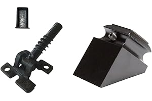 G&T WOOD PRODUCTS Adjustable Angle Connectors with Satin Black Shoes: 30 Connectors 30 Rake (for Installing 1/2” Metal Balusters)