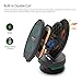 Fast Wireless Charger with Cooling Fan, 10W Dual-Coil Qi Certified Quick Wireless Charger Charging Pad Stand(No AC Adapter) for iPhone Xs Max iPhone 8 8 Plus Galaxy S9/S9 Plus Note 8/5 S8/S8 and More