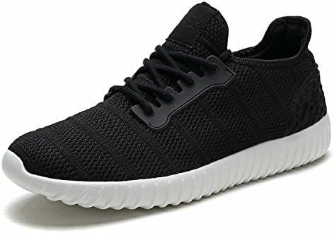 UNMK FUN Women's Fashion Sneakers Running Shoes 9518W02 Walking Shoes (7, Black)