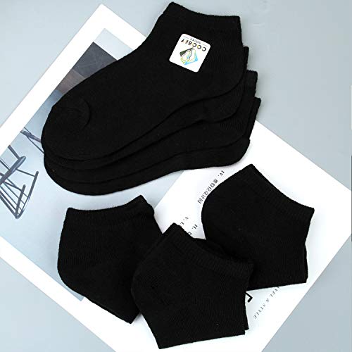 4 Coobey+Cushion+Athletic+Ankle+Socks