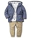 Little Me Baby Boys' 3 Piece Jacket and Pants Set