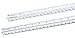 Architectural Scale Ruler and Engineer Scale Ruler Set - Two White Engraved Plastic Triangular Scale Rulers
