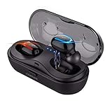 Wireless Headphones Bluetooth Earbuds, 3D Stereo Bluetooth 5.0 Ear Buds, Mini in-Ear Bluetooth Earphones, TWS Sports Running Headsets for iPhone Samsung Android with Charging Case Built-in Microphone
