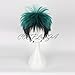 COSPLAZA Cosplay Wig Black Green Anime Hair Halloween Synthetic Wigs