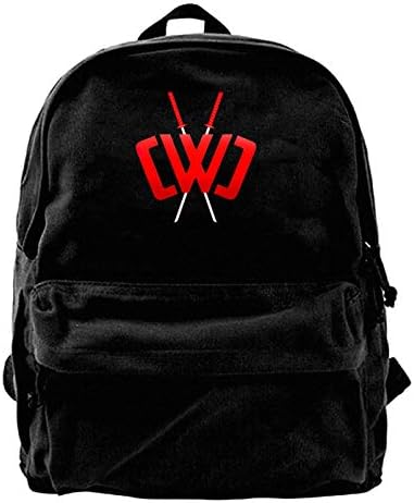 Chad Wild Clay Canvas Shoulder Backpack Funniest Travel Backpack For Men & Women Teens College Travel Daypack Black