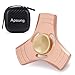 Apsung ADHD Fidget Toy, EDC Hand Spinner Fidget Toy, Finger Spinner, Copper High Speed Up to 6 Mins Spins, ADHD Focus Tri-spinner to Relieves Anxiety and Boredom, Gift Case Package