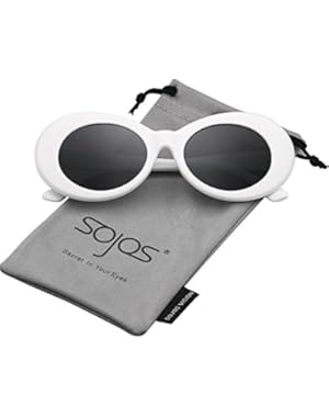 Clout Goggles Oval Mod Retro Vintage Kurt Cobain Inspired Sunglasses Round Lens SJ2039