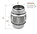 RP Remarkable Power, 2 inch Inlet Exhaust Flex Pipe, ID x 4 Length Flexible Tube, Stainless Steel Double Braid Heavy Duty Universal type Muffler Pipe RK7505 Replacement part